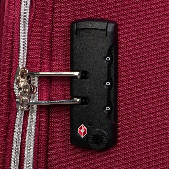 it luggage Expectant 28" Softside Checked 8 Wheel Expandable Spinner, Red - Picture 4 of 7